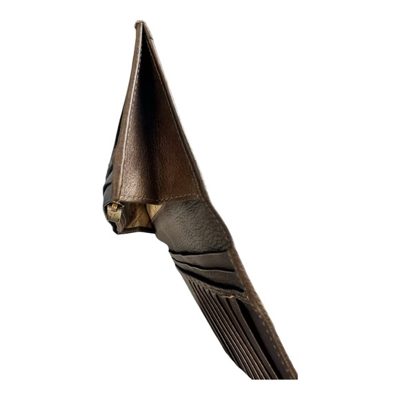 Salvatore Ferragamo Gancini Brown Leather Bifold Wallet - Picture 10 of 15